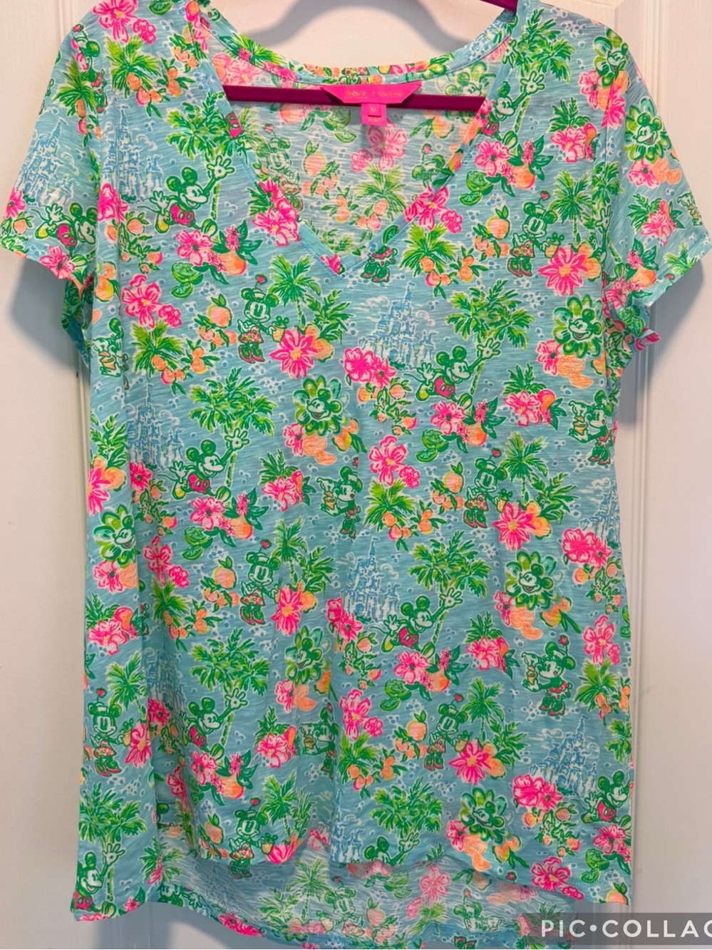 Lilly Pulitzer Disney Blue Ibiza Etta shirt